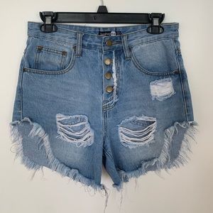 Boohoo Ripped Denim Shorts!